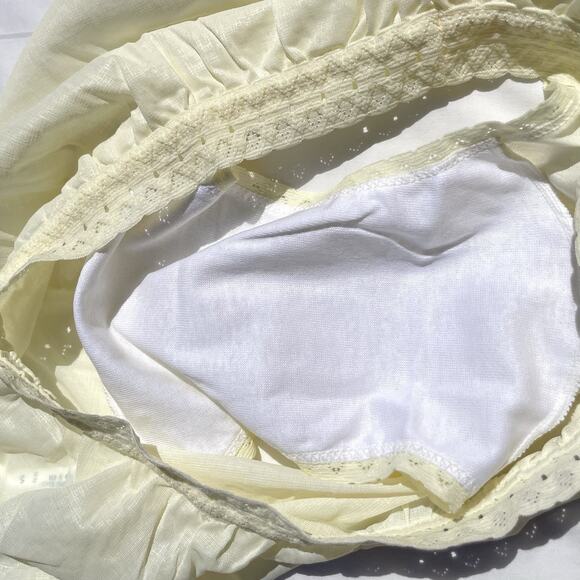 Vintage Lot Of 3 Silky Granny Panties Mushroom Gusset 5 USA New 158 - Picture 5 of 9